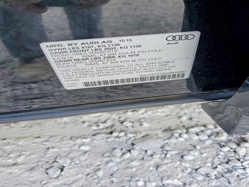 47887446 :رقم المزاد ، WA1FFCFS5GR010381 vin ، 2016 Audi Q3 مزاد بيع