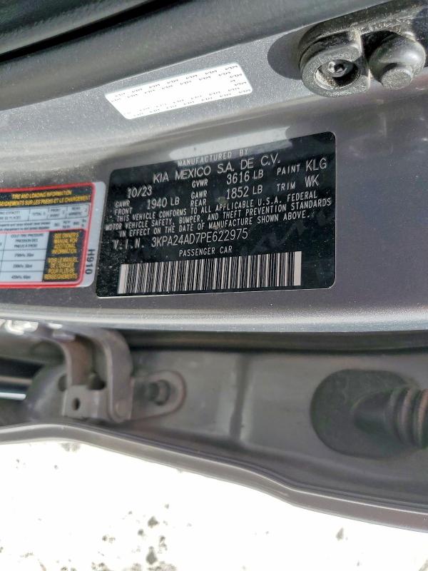 Продаж на аукціоні авто 2023 Kia Rio, vin: 3KPA24AD7PE622975, номер лоту: 51294616