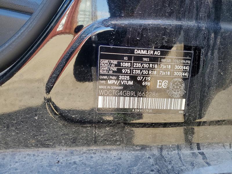 Aukcja sprzedaży 2020 Mercedes-benz Gla, vin: WDCTG4GB9LJ662286, numer aukcji: 49758496