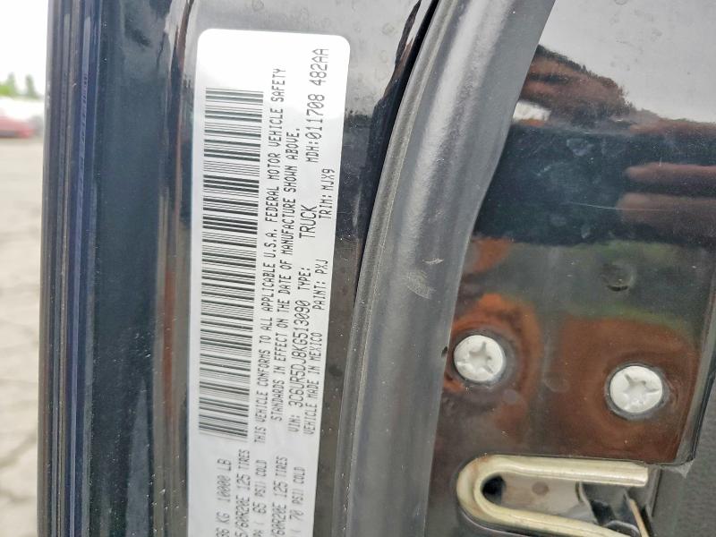 Продаж на аукціоні авто 2019 Ram 2500, vin: 3C6UR5DJ8KG513090, номер лоту: 47953746