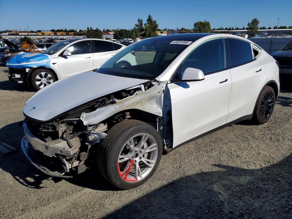 2022 Tesla Model Y მანქანა იყიდება აუქციონზე, vin: 7SAYGDEE2NF347139, აუქციონის ნომერი: 48691966