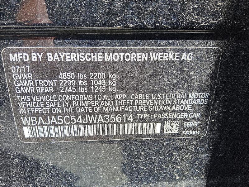 Продажа на аукционе авто 2018 Bmw 530, vin: WBAJA5C54JWA35614, номер лота: 48981086