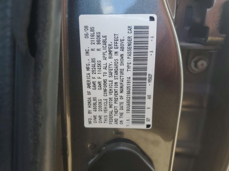 Продаж на аукціоні авто 2008 Acura Tl, vin: 19UUA66218A051914, номер лоту: 48967316