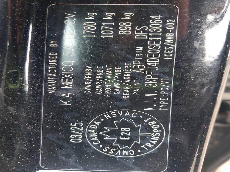Auction sale of the 2025 Kia K4, vin: 3KPFU4DE0SE113064, lot number: 47757606