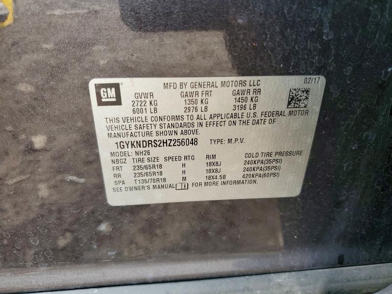 Aukcja sprzedaży 2017 Cadillac Xt5, vin: 1GYKNDRS2HZ256048, numer aukcji: 49920986