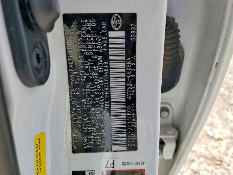 Продажа на аукционе авто 2012 Toyota Camry Hybrid, vin: 4T1BD1FK6CU004848, номер лота: 50172016