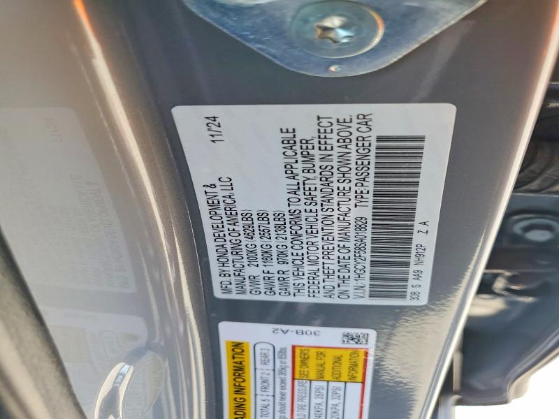 Продажа на аукционе авто 2025 Honda Accord, vin: 1HGCY2F58SA018829, номер лота: 51649826
