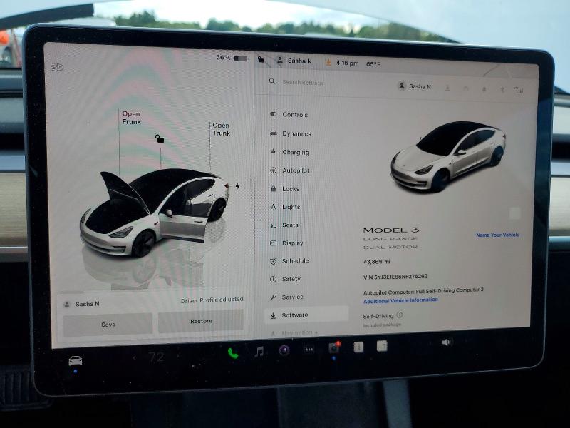 Aukcja sprzedaży 2022 Tesla Model 3, vin: 5YJ3E1EB5NF276262, numer aukcji: 51529536