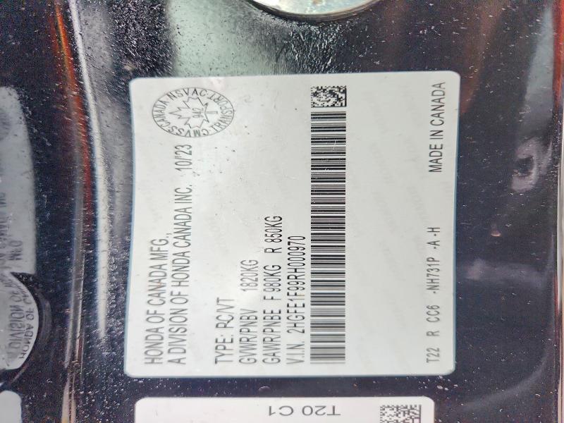 Aukcja sprzedaży 2024 Honda Civic, vin: 2HGFE1F99RH000970, numer aukcji: 47744226