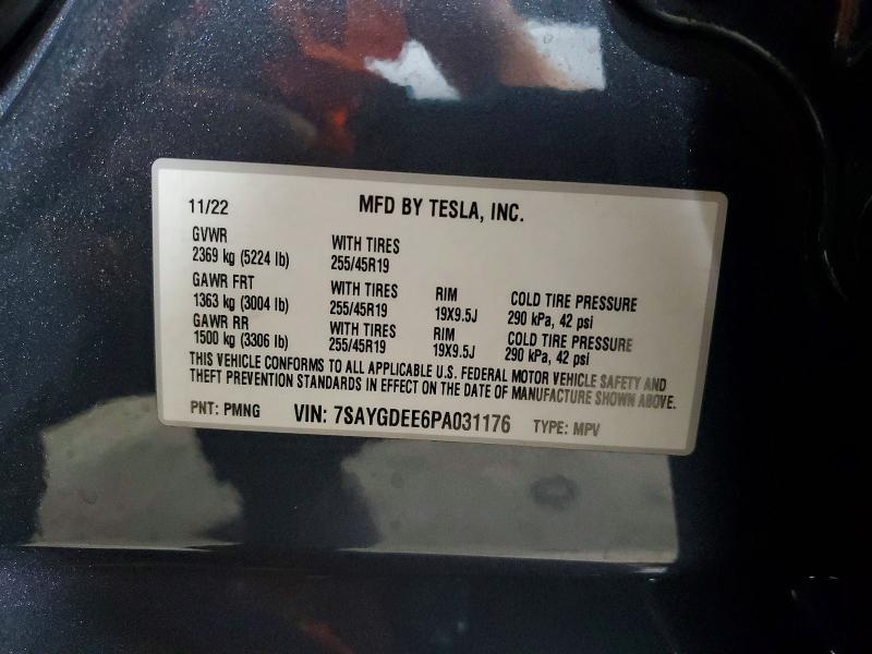 Продаж на аукціоні авто 2023 Tesla Model Y, vin: 7SAYGDEE6PA031176, номер лоту: 50746046