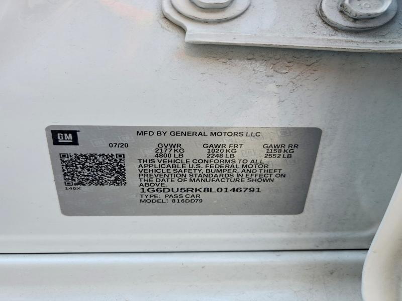 Продаж на аукціоні авто 2020 Cadillac Ct5, vin: 1G6DU5RK8L0146791, номер лоту: 49072516
