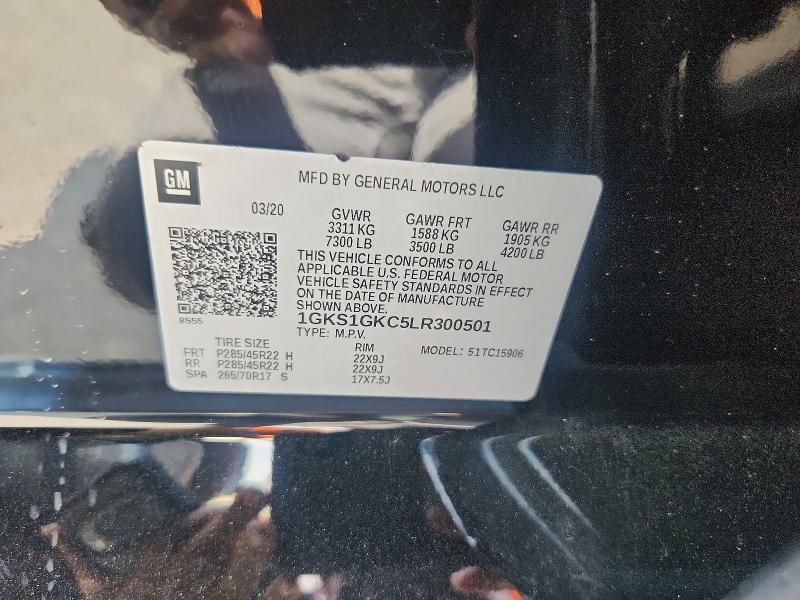 Aukcja sprzedaży 2020 Gmc Yukon Xl, vin: 1GKS1GKC5LR300501, numer aukcji: 49941316