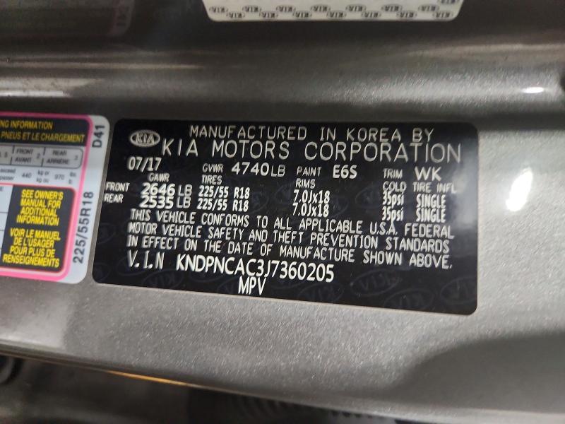 Aukcja sprzedaży 2018 Kia Sportage, vin: KNDPNCAC3J7360205, numer aukcji: 51096486