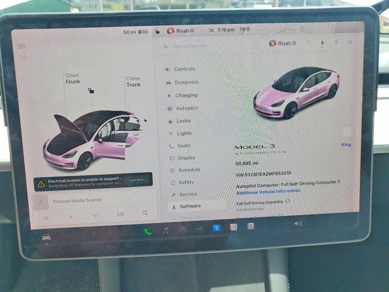 Aukcja sprzedaży 2021 Tesla Model 3, vin: 5YJ3E1EA2MF853819, numer aukcji: 48677536