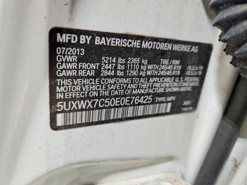 Продажа на аукционе авто 2014 Bmw X3, vin: 5UXWX7C50E0E76425, номер лота: 50232756