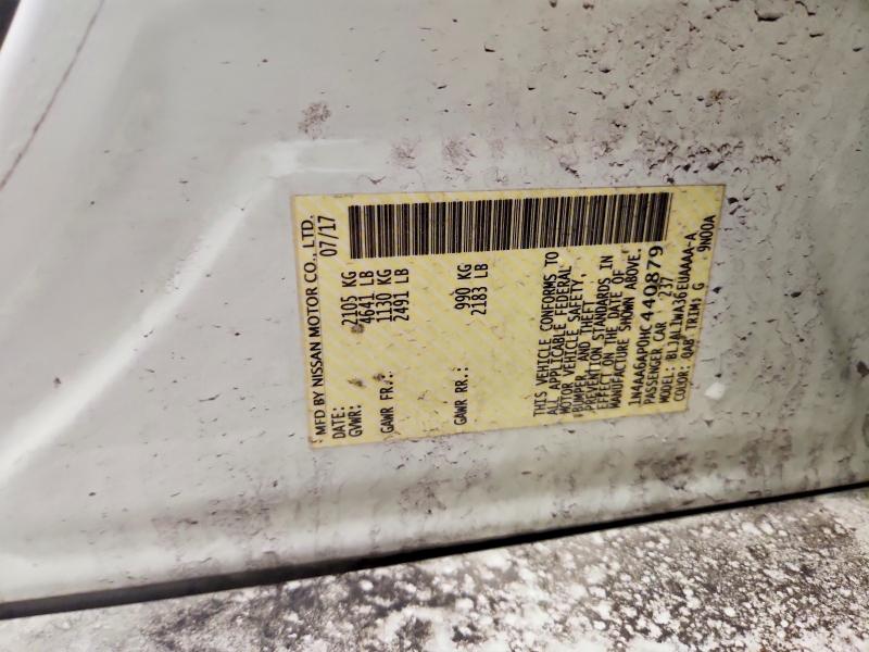 2017 Nissan Maxima მანქანა იყიდება აუქციონზე, vin: 1N4AA6AP0HC440879, აუქციონის ნომერი: 51548986