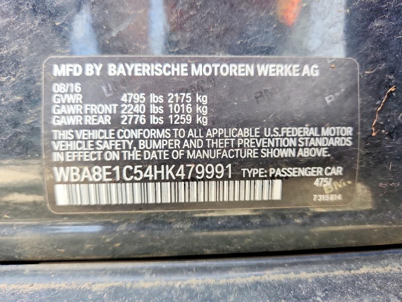 Продажа на аукционе авто 2017 Bmw 330e, vin: WBA8E1C54HK479991, номер лота: 48582756