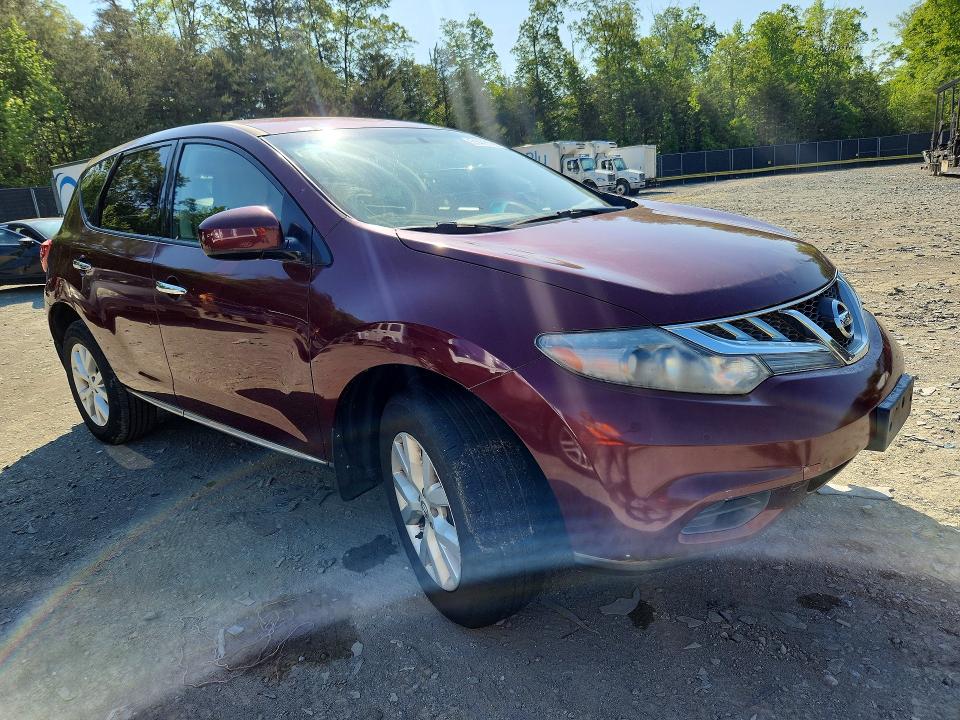 2011 Nissan Murano მანქანა იყიდება აუქციონზე, vin: JN8AZ1MW9BW160204, აუქციონის ნომერი: 51443026