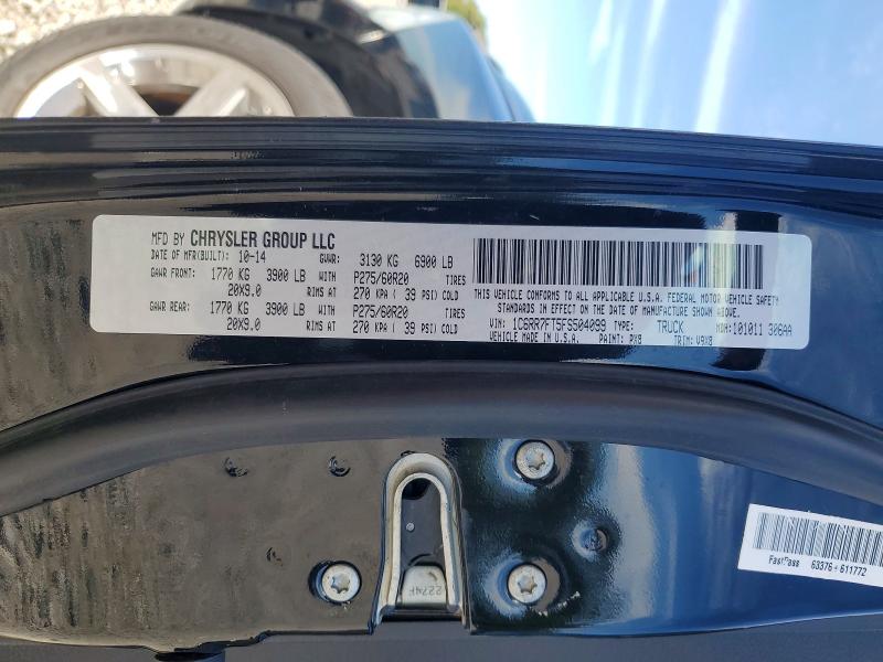 2015 Ram 1500 მანქანა იყიდება აუქციონზე, vin: 1C6RR7FT5FS504099, აუქციონის ნომერი: 49065946