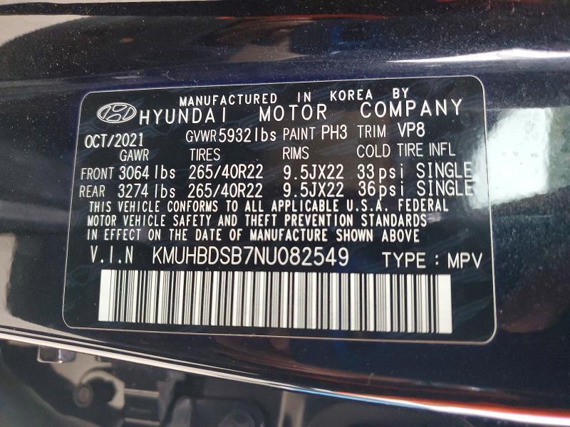 Aukcja sprzedaży 2022 Genesis Gv80, vin: KMUHBDSB7NU082549, numer aukcji: 51998196