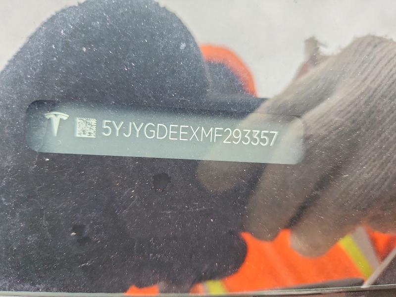 Продаж на аукціоні авто 2021 Tesla Model Y, vin: 5YJYGDEEXMF293357, номер лоту: 49409136