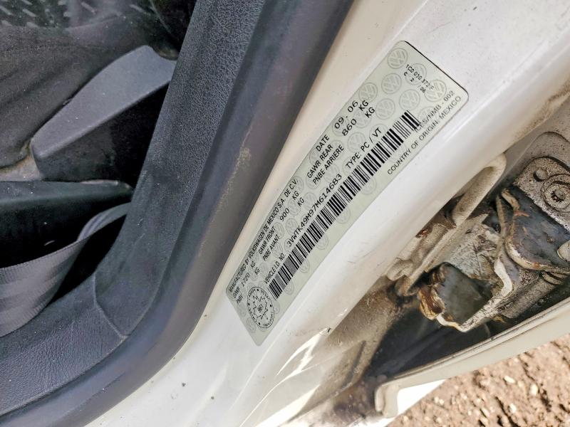 Aukcja sprzedaży 2007 Volkswagen City Jetta, vin: 3VWTK49M97M614683, numer aukcji: 51812316