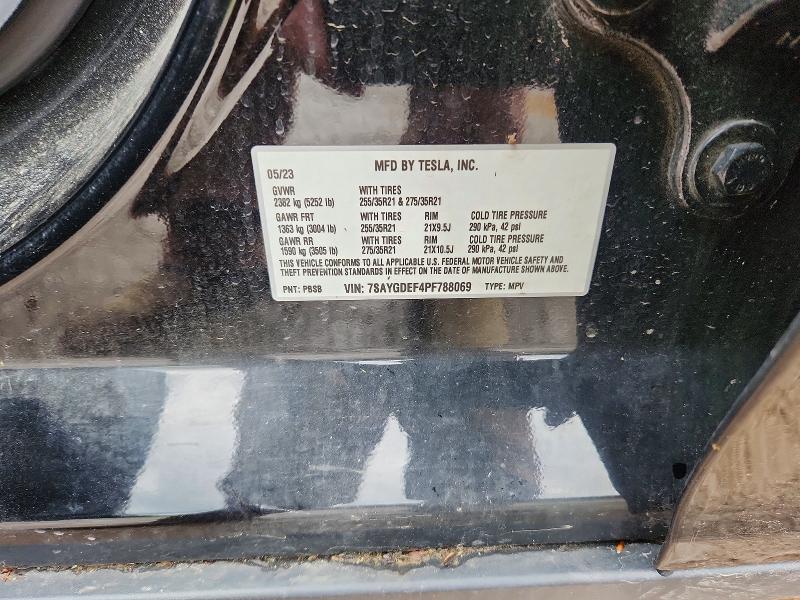 Продаж на аукціоні авто 2023 Tesla Model Y, vin: 7SAYGDEF4PF788069, номер лоту: 51375286