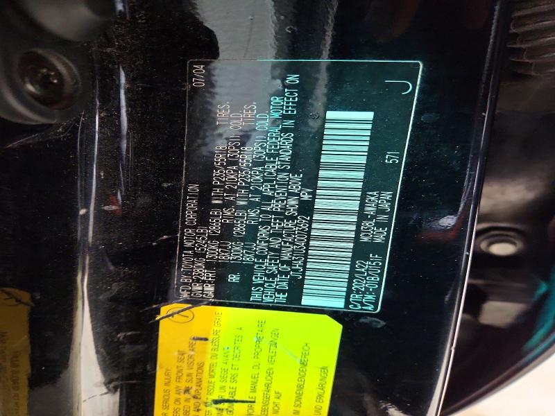 Aukcja sprzedaży 2004 Lexus Rx, vin: JTJHA31U340073692, numer aukcji: 79934795