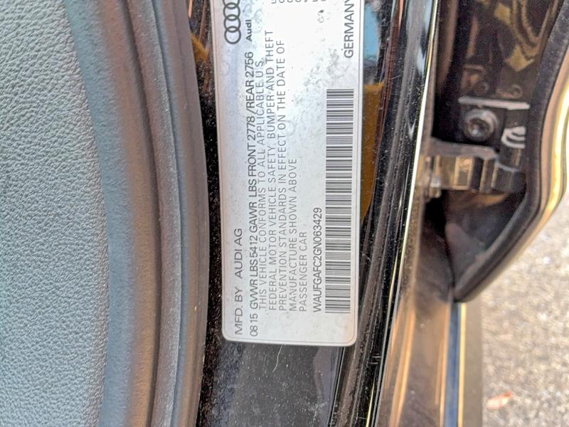 2016 Audi A6 მანქანა იყიდება აუქციონზე, vin: WAUFGAFC2GN063429, აუქციონის ნომერი: 51311936