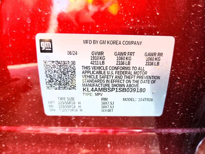 Продажа на аукционе авто 2025 Buick Encore Gx, vin: KL4AMBSP1SB039180, номер лота: 50940066