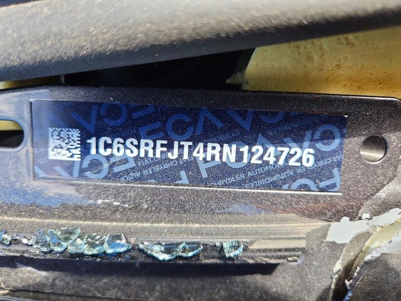 54310516 :رقم المزاد ، 1C6SRFJT4RN124726 vin ، 2024 Ram 1500 مزاد بيع