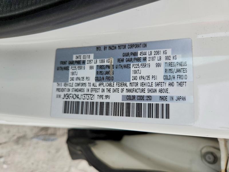 Продаж на аукціоні авто 2018 Mazda Cx-5, vin: JM3KFACM4J1373721, номер лоту: 49939166
