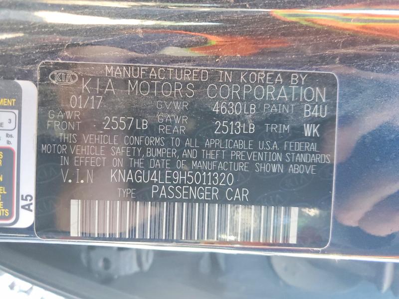 Продаж на аукціоні авто 2017 Kia Optima Hybrid, vin: KNAGU4LE9H5011320, номер лоту: 51412526