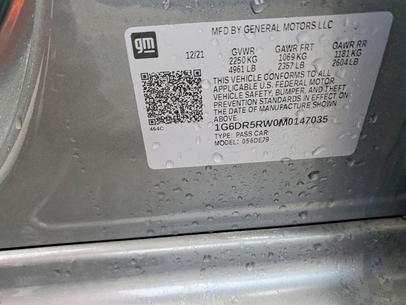 50062026 :رقم المزاد ، 1G6DR5RW0M0147035 vin ، 2021 Cadillac Ct5-v مزاد بيع