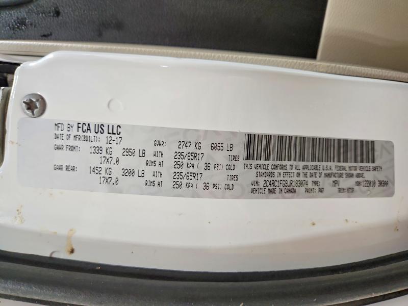 Aukcja sprzedaży 2018 Chrysler Pacifica, vin: 2C4RC1FG9JR183074, numer aukcji: 51256526