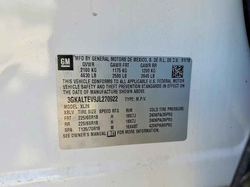 Продажа на аукционе авто 2018 Gmc Terrain, vin: 3GKALTEV9JL270922, номер лота: 50451976