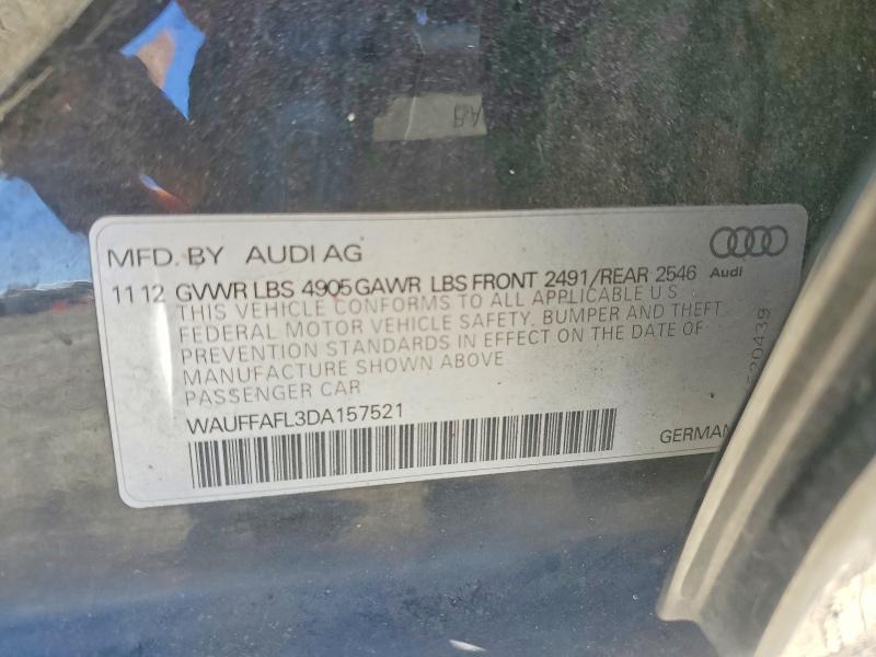 Aukcja sprzedaży 2013 Audi A4, vin: WAUFFAFL3DA157521, numer aukcji: 49280516
