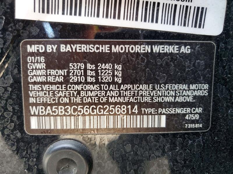 Продажа на аукционе авто 2016 Bmw 535, vin: WBA5B3C56GG256814, номер лота: 50662656
