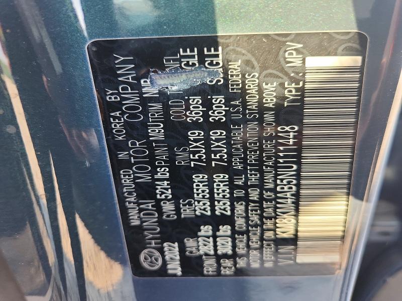 50983726 :رقم المزاد ، KM8KM4AB5NU111448 vin ، 2022 Hyundai Ioniq 5 مزاد بيع