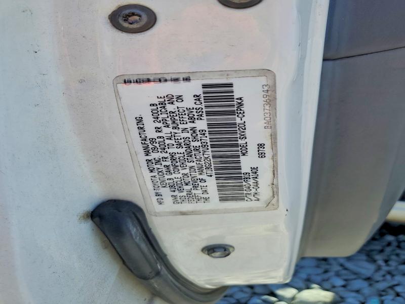 51156406 :رقم المزاد ، 4T1BG22K7YU937149 vin ، 2000 Toyota Camry مزاد بيع