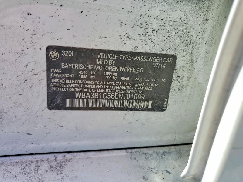 49855666 :رقم المزاد ، WBA3B1G56ENT01099 vin ، 2014 Bmw 320 مزاد بيع