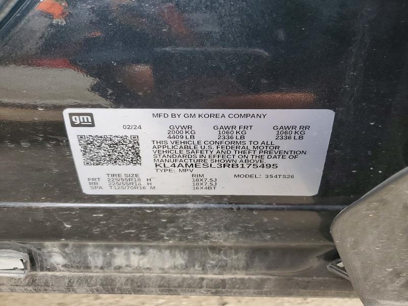 49283416 :رقم المزاد ، KL4AMESL3RB175495 vin ، 2024 Buick Encore Gx مزاد بيع
