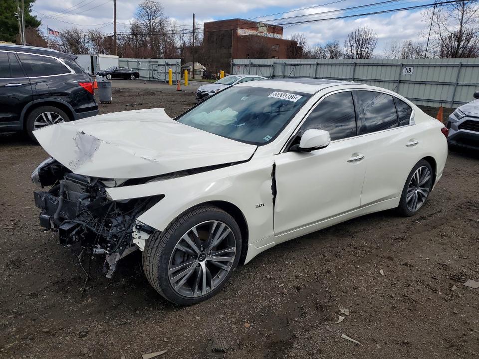 2019 Infiniti Q50 მანქანა იყიდება აუქციონზე, vin: JN1EV7AP9KM541641, აუქციონის ნომერი: 48909186