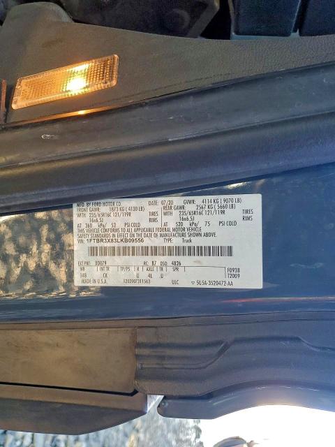 Aukcja sprzedaży 2020 Ford Transit, vin: 1FTBR3X83LKB09556, numer aukcji: 95743495