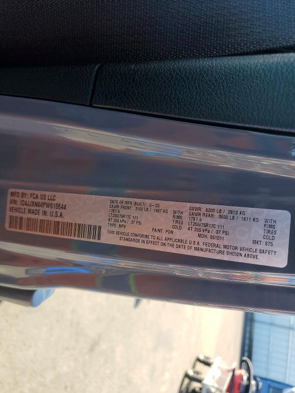 Aukcja sprzedaży 2023 Jeep Wrangler, vin: 1C4JJXN64PW610644, numer aukcji: 48952916