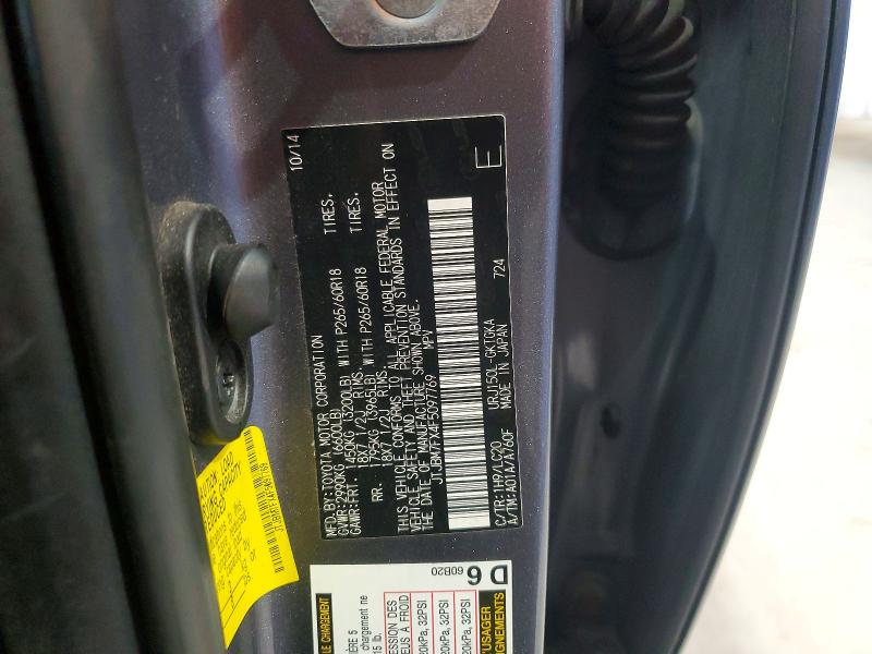 49779686 :رقم المزاد ، JTJBM7FX4F5097769 vin ، 2015 Lexus Gx مزاد بيع