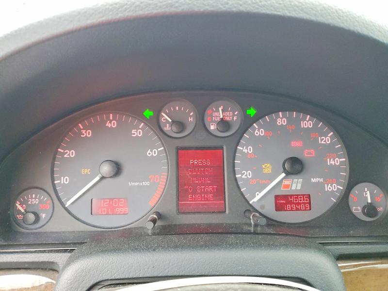 2000 Audi S4 მანქანა იყიდება აუქციონზე, vin: WAUDD68D6YA033121, აუქციონის ნომერი: 48350466