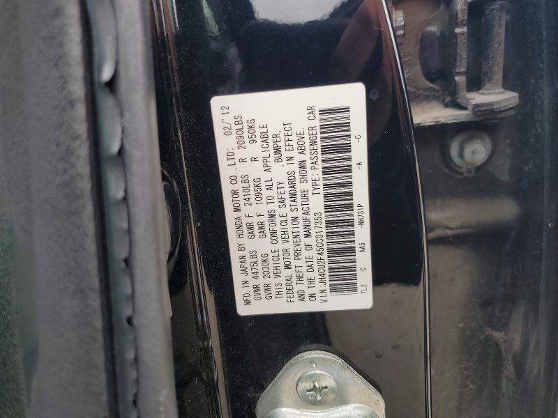 Aukcja sprzedaży 2012 Acura Tsx, vin: JH4CU2F45CC017353, numer aukcji: 50721666