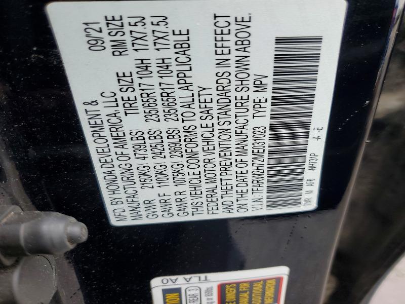 Aukcja sprzedaży 2021 Honda Cr-v, vin: 7FARW2H72ME031023, numer aukcji: 51235546
