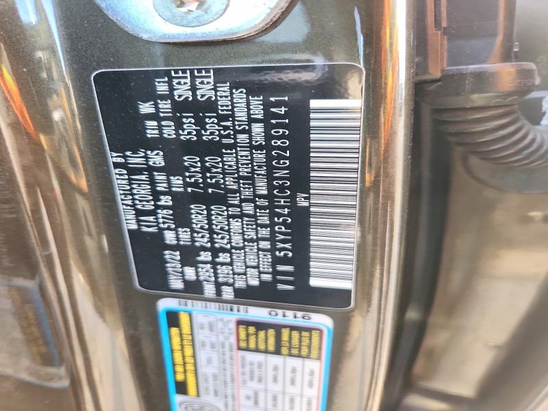 Aukcja sprzedaży 2022 Kia Telluride, vin: 5XYP54HC3NG289141, numer aukcji: 50816956
